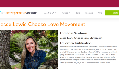 Scarlett Lewis Named Finalist For CT Entrepreneur Award in Education
