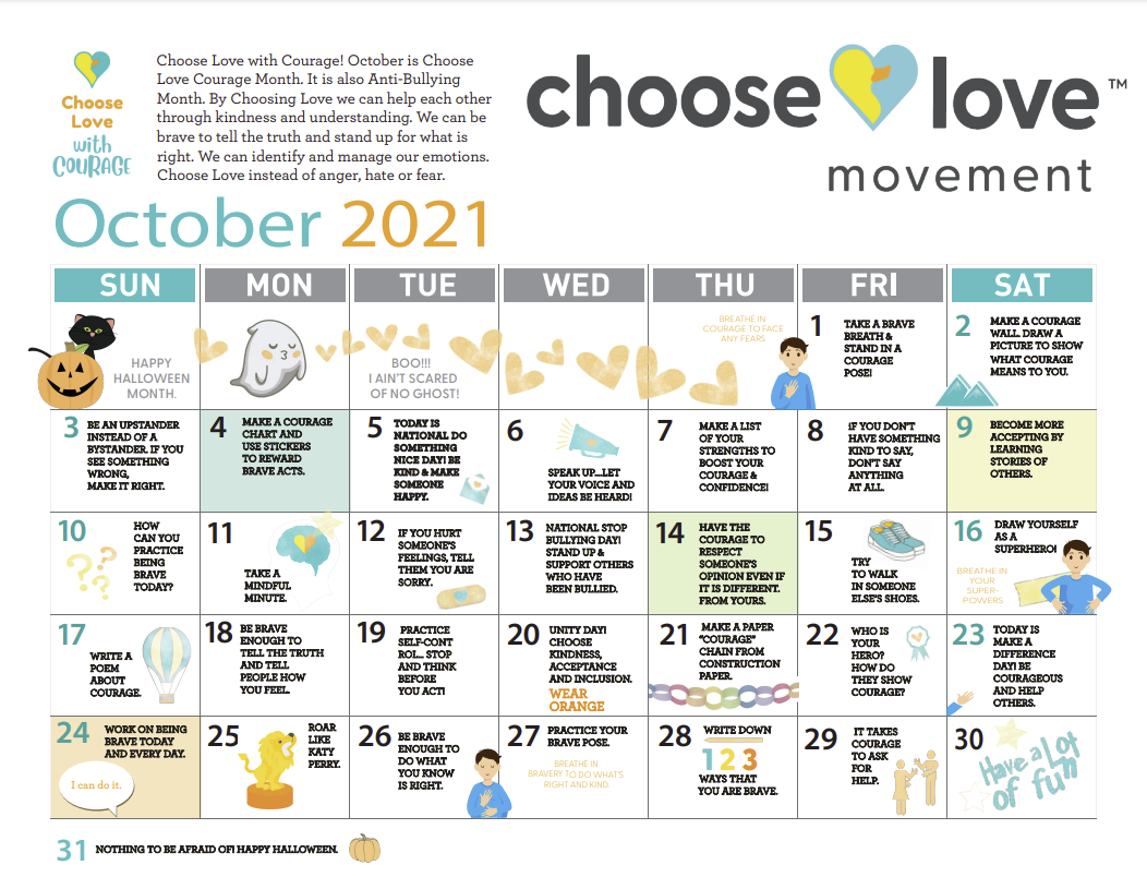 Oct 2021 Calendar