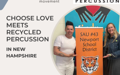 Scarlett Lewis Shares Stage with Recycled Percussion