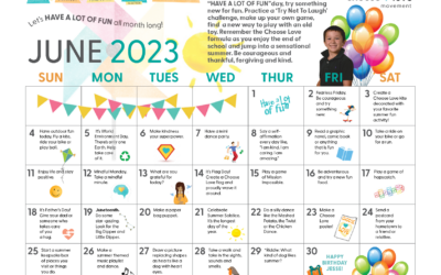 Choose Love June 2023 Calendar