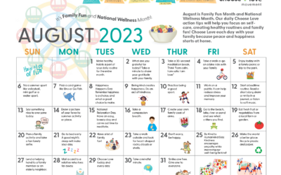 Choose Love August 2023 Calendar